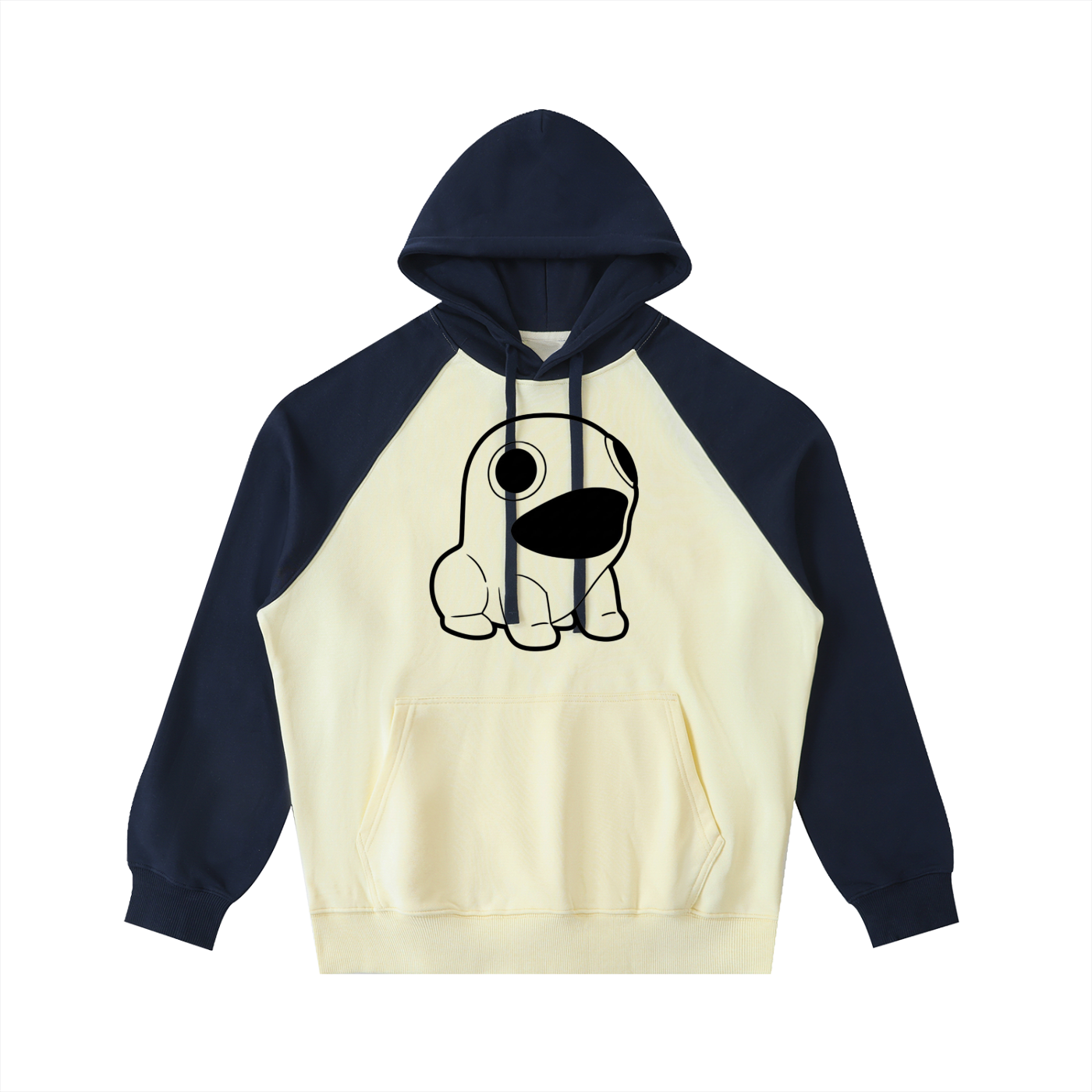 Color-Block Raglan Sleeve Hoodie