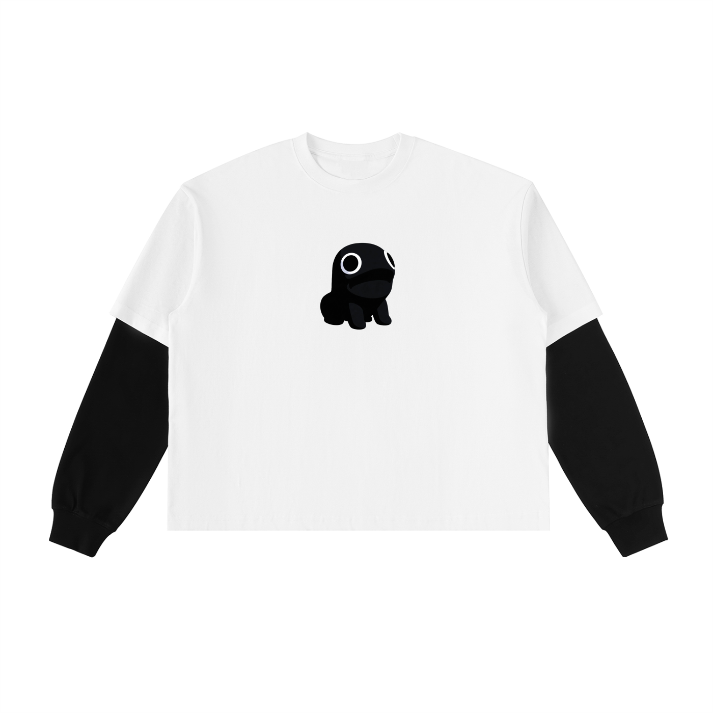 Layered Contrast Sleeve Gropper T