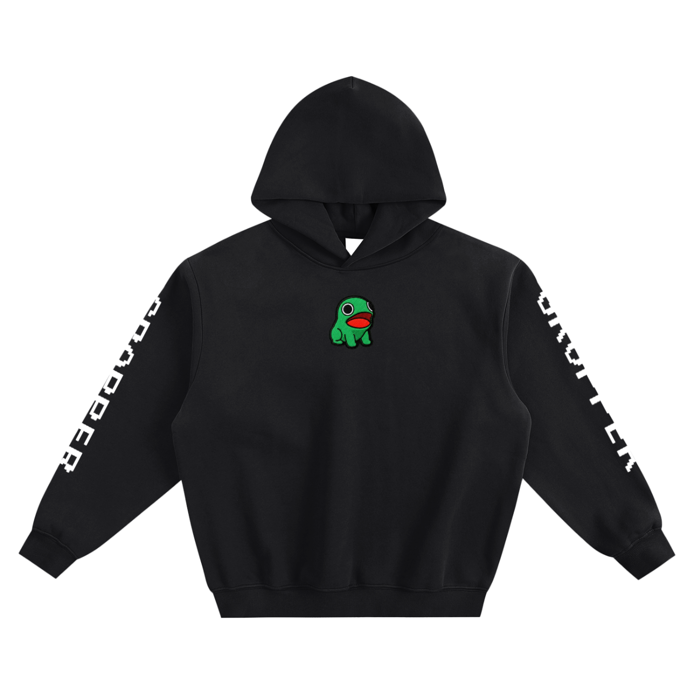 Fleeced Sleeve Print GROPPER PATCH Hoodie