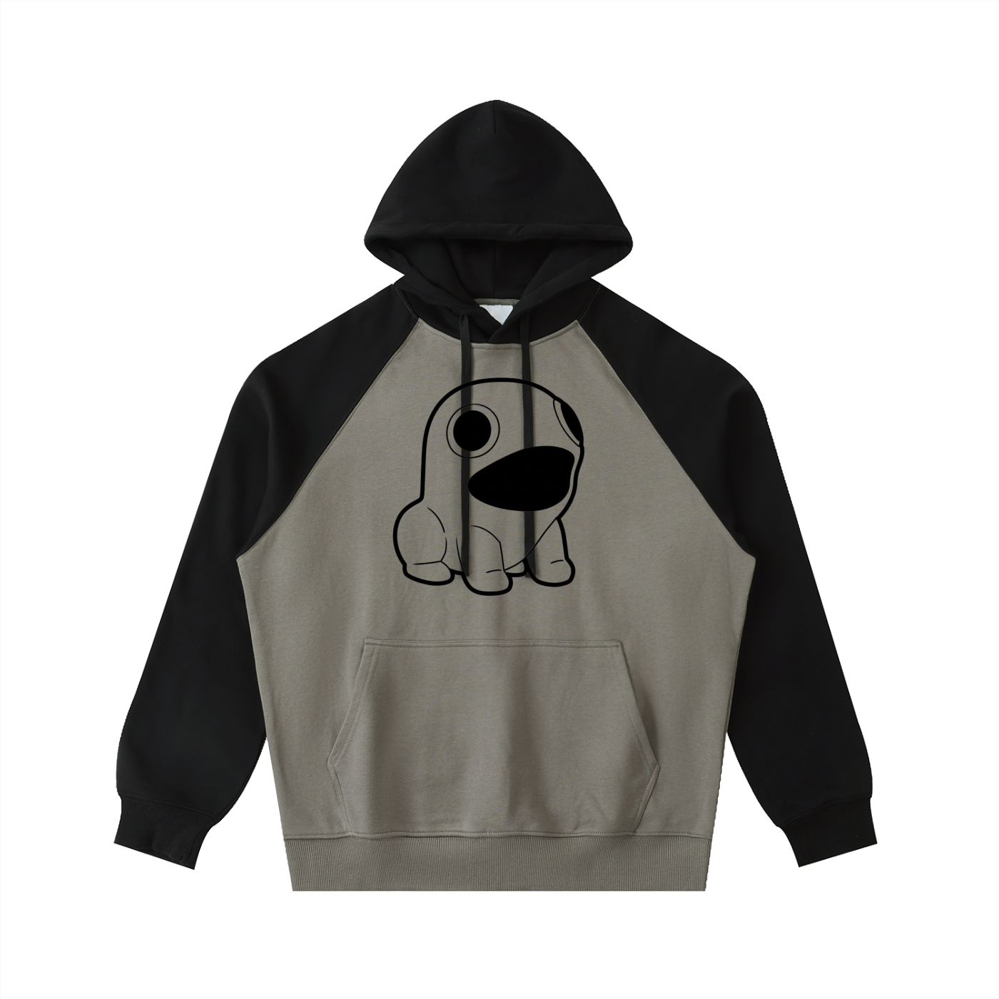 Color-Block Raglan Sleeve Hoodie