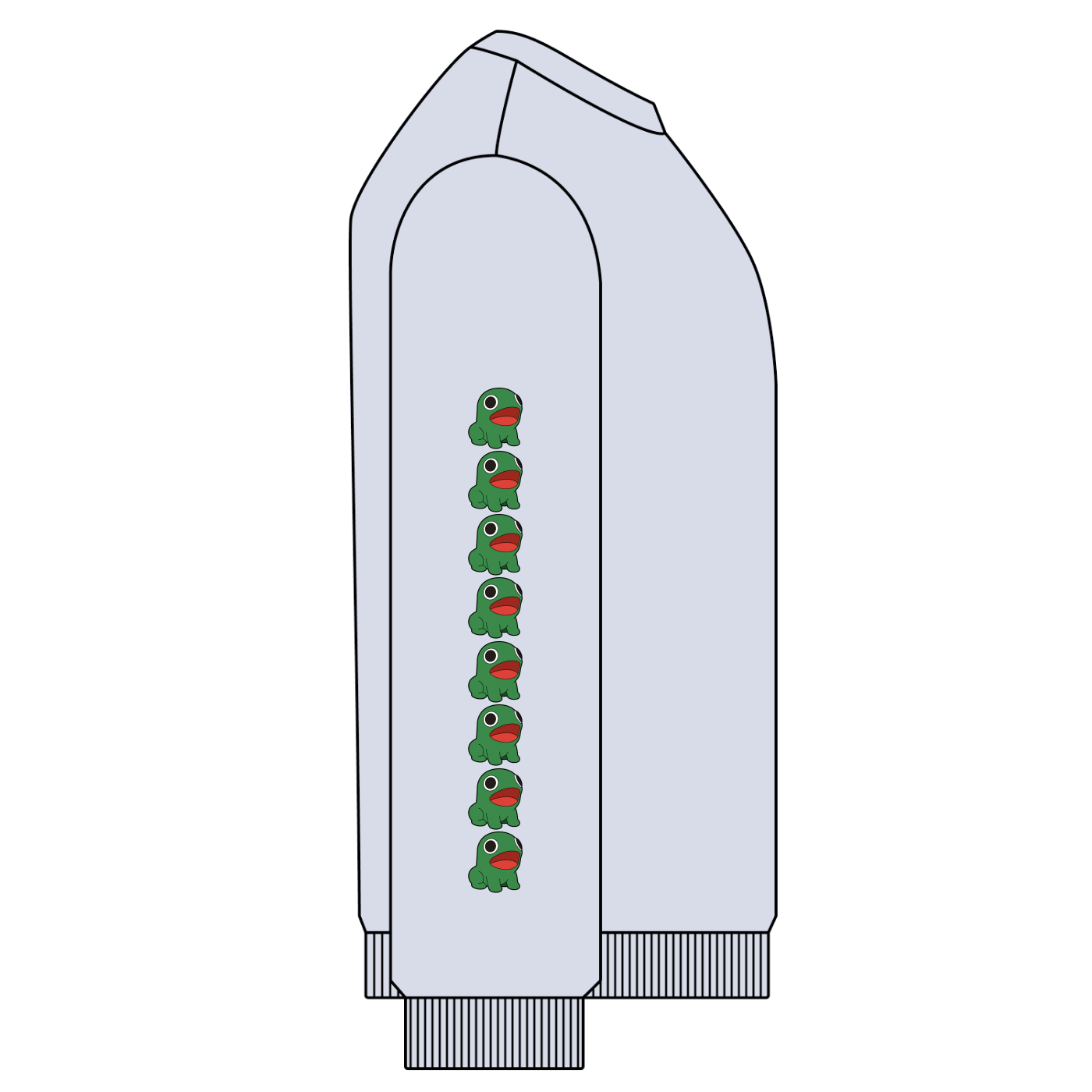 Snow Washed GROPPER SLEEVE Oversized CREDIBLE THREAT Sweatshirt