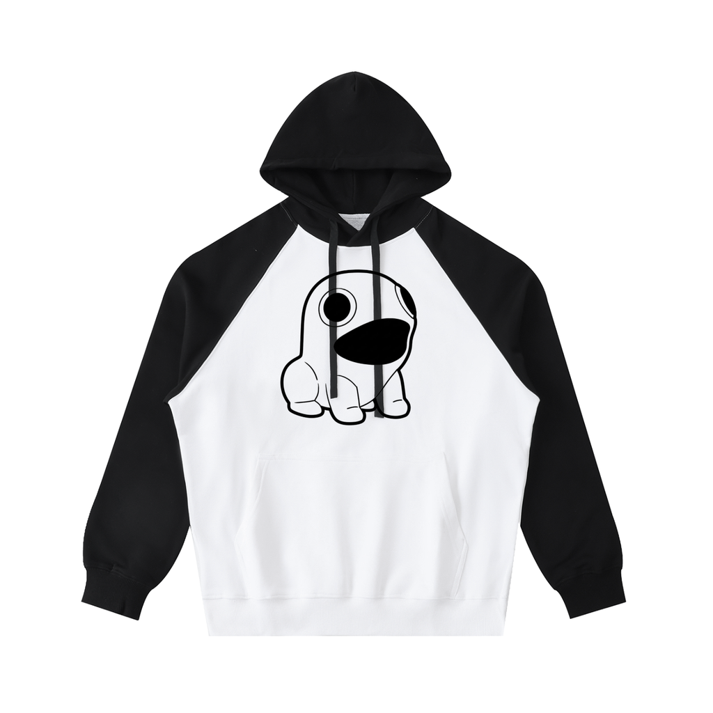 Color-Block Raglan Sleeve Hoodie
