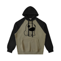 Color-Block Raglan Sleeve Hoodie